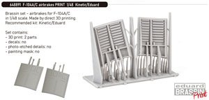 F-104A/C Airbrakes PRINT (for Kinetic / Eduard) (Plastic model)