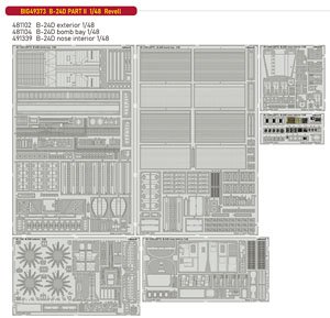 B-24D Part II Big ED Parts Set (for Revell) (Plastic model)