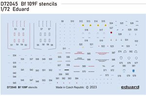 Bf109F Stencils (for Eduard) (Decal)