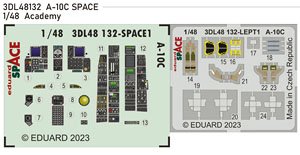A-10C 「スペース」内装3Dデカール w/エッチングパーツセット (アカデミー用) (プラモデル)