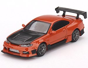 Nissan シルビア S15 D-MAX メタリックオレンジ (右ハンドル) (ミニカー)