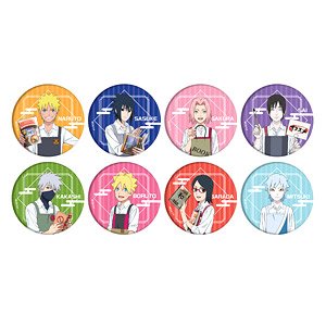 缶バッジ 「NARUTO＆BORUTO」 09 書店員ver. ボックス (描き下ろしイラスト) (8個セット) (キャラクターグッズ)