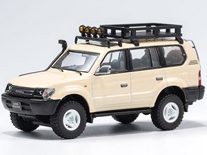 トヨタ ランドクルーザー プラド 90 (LHD Retrofit) ベージュ (ミニカー)