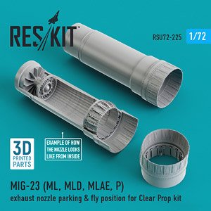 MiG-23 (ML、MLD、MLAE、P) アフターバーナー (クリアープロップ！用) (プラモデル)