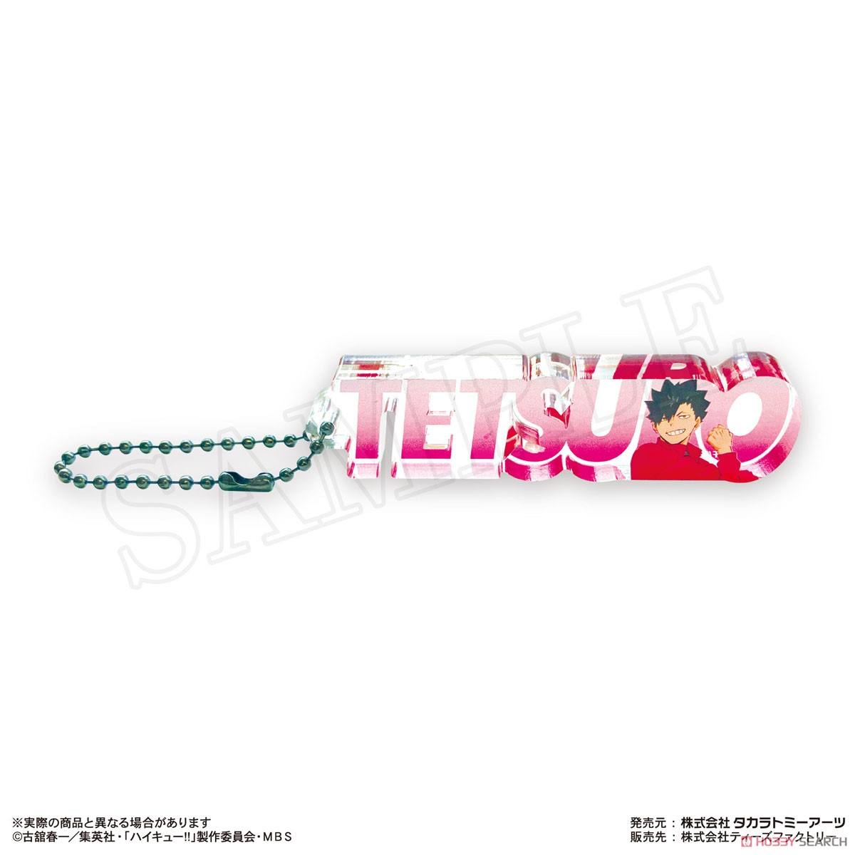 Haikyu!! Trading Name Block Acrylic Key Ring Vol.1 (Set of 8) (Anime Toy) Item picture5