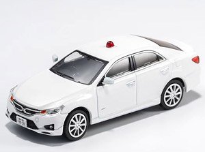 トヨタ MARK X (RHD) 覆面パトカー ホワイト (ミニカー)