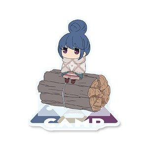 Laid-Back Camp Season 2 Rin on Firewood Acrylic Stand (Anime Toy)