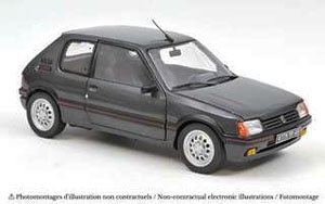 プジョー 205 GTi 1.6 1988 グラファイトグレー (ミニカー)