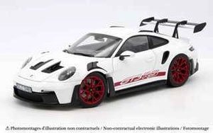 ポルシェ 911 GT3 RS 2022 ホワイト/パイロレッド (ミニカー)