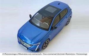 Peugeot 308 GT 2021 Vertigo Blue (Diecast Car)