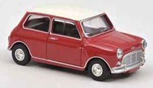 Mini Cooper S 1964 Tartan Red / White Roof (Diecast Car)