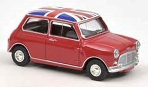 ミニクーパーS 1964 タータンレッド/フラッグルーフ (ミニカー)