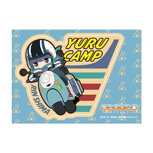 Laid-Back Camp Season 2 Rin on Scooter Magnet Sticker (Anime Toy)