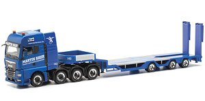 (HO) MAN TGX GX ローボーイ セミトレーラー (エアサスペンション) `Martin Baur` (鉄道模型)