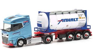 (HO) DAF XG スワップコンテナ セミトレーラー `Spedition Anhalt` (鉄道模型)