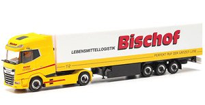 (HO) DAF XG+ 冷蔵ボックス セミトレーラー `Bischof` (鉄道模型)