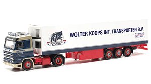 (HO) スカニア 143 ストリームライン冷蔵セミトレーラー `Wolter Koops` (鉄道模型)