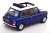 Mini Cooper Sunroof Blue Metallic / White RHD (Diecast Car) Item picture2