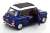 Mini Cooper Sunroof Blue Metallic / White RHD (Diecast Car) Item picture5