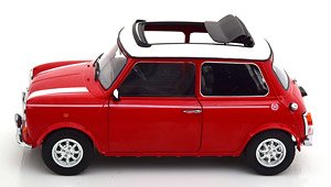 Mini Cooper Sunroof レッド/ホワイト 右ハンドル (ミニカー)