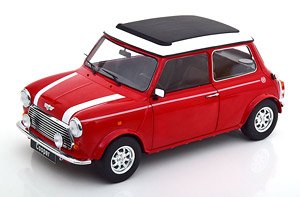 Mini Cooper Sunroof レッド/ホワイト左ハンドル (ミニカー)