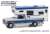 1992 Ford F-250 Long Bed with Winnebago Slide-In Camper - Medium Silver Metallic and Bright (Diecast Car) Item picture1