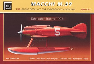 Macchi M.39 `Schneider Trophy 1926` (Plastic model)