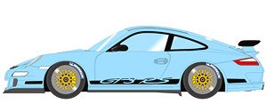 Porsche 911 (997) GT3 RS 2007 (BBS LM Wheel) Gulf Blue / Black Livery (Diecast Car)