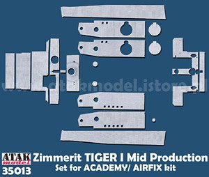 Zimmerit Tiger I Mid Production (for Academy / Airfix) (Plastic model)