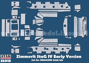 Zimmerit Stug IV Early Production (for Dragon) (Plastic model)