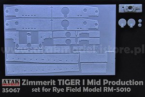 WWII ドイツ タイガーI重戦車 中期型用ツィンメリットセット(ライフィールドモデルRM-5010用) (プラモデル)