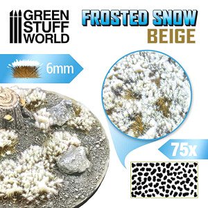 Shrubs Tufts - 6mm Frosted Snow - Beige (Material)
