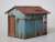 (O Narrow) Galvanized Iron Hut A (Enameled Signboard Included) [1:48, Unpainted Paper] (Unassembled Kit) (Model Train) Item picture3