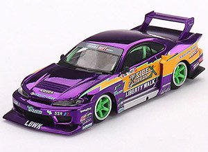 Nissan シルビア (S15) LB-Super Silhouette #555 2022 Formula Drift Japan (右ハンドル) [ブリスターパッケージ] (ミニカー)