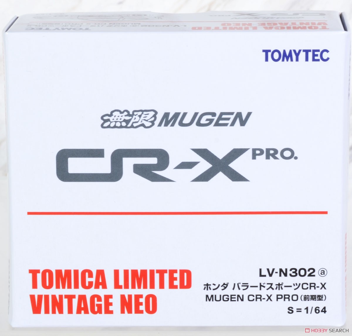 TLV-N302a Honda Ballade Sports CR-X Mugen CR-X Pro (White) Early Type (Diecast Car) Package1