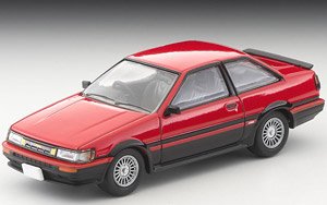 TLV-N304a Toyota Corolla Levin 2 Door GT-APEX 1985 (Red / Black) (Diecast Car)