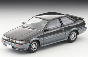 TLV-N304b Toyota Corolla Levin 2 Door GT-APEX 1985 (Black / Gray) (Diecast Car)