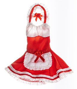 CS010B Maid Costume for 1/12 Action Figure (Red) (Fashion Doll)