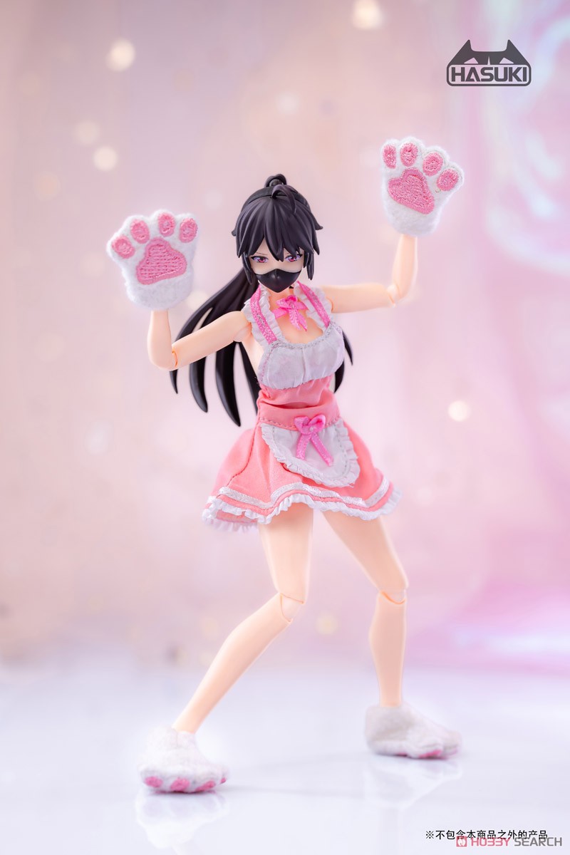 CS011B 1/12スケール可動フィギュア用 肉球グローブ&シューズセット (ホワイト) (ドール) その他の画像2