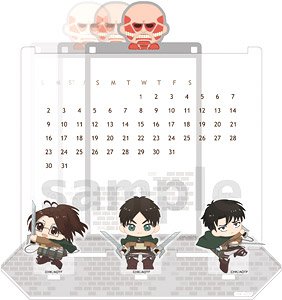 進撃の巨人 万年アクリルカレンダー (キャラクターグッズ)