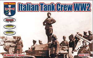 WW.II イタリア戦車兵 (48体・12ポーズ) (プラモデル)