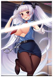 「戦国†恋姫」 桃色†戦国 ミニスカ美空の逮捕しちゃうA1タペストリー (キャラクターグッズ)
