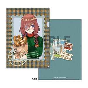 The Quintessential Quintuplets 3 Clear File -British Style- 3. Miku Nakano (Anime Toy)