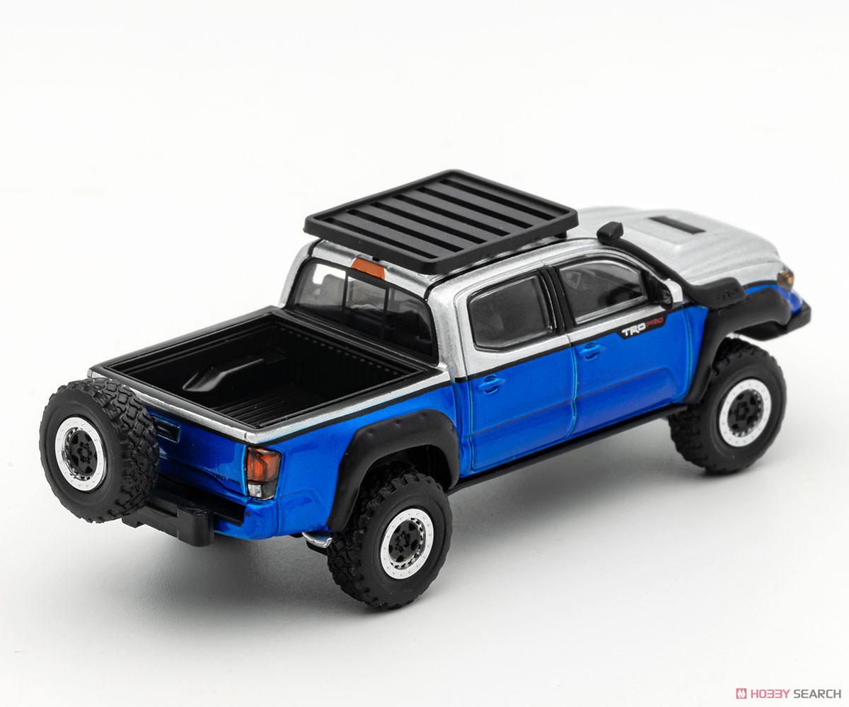 Toyota Tacoma - Camping Version (LHD) Silver / Blue (Diecast Car) Item picture7