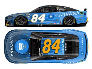 `ジミー・ジョンソン` #84 CARVANA CHICAGO シボレー カマロ NASCAR 2023 (ミニカー)