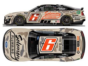 `ブラッド・ケセロウスキー` #6 SOLOMON PLUMBING CAMO フォード マスタング NASCAR 2023 (ミニカー)