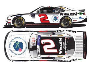 `シェルドン・クリード` #2 WHELEN/NATIONAL LAW ENFORMENT OFFICERS MEMORIAL FUND カマロ NASCAR Xfinity 2023 (ミニカー)