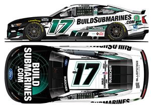 Chris Buescher #17 BUILDSUBMARINES.COM Ford Mustang NASCAR 2023 (Diecast Car)