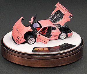 F40 Pink Rotating display (Diecast Car)