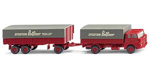 (HO) ヘンシェル HS 14/16 フラットベッド ロードトレイン 「Spedition Beissner」 (鉄道模型)